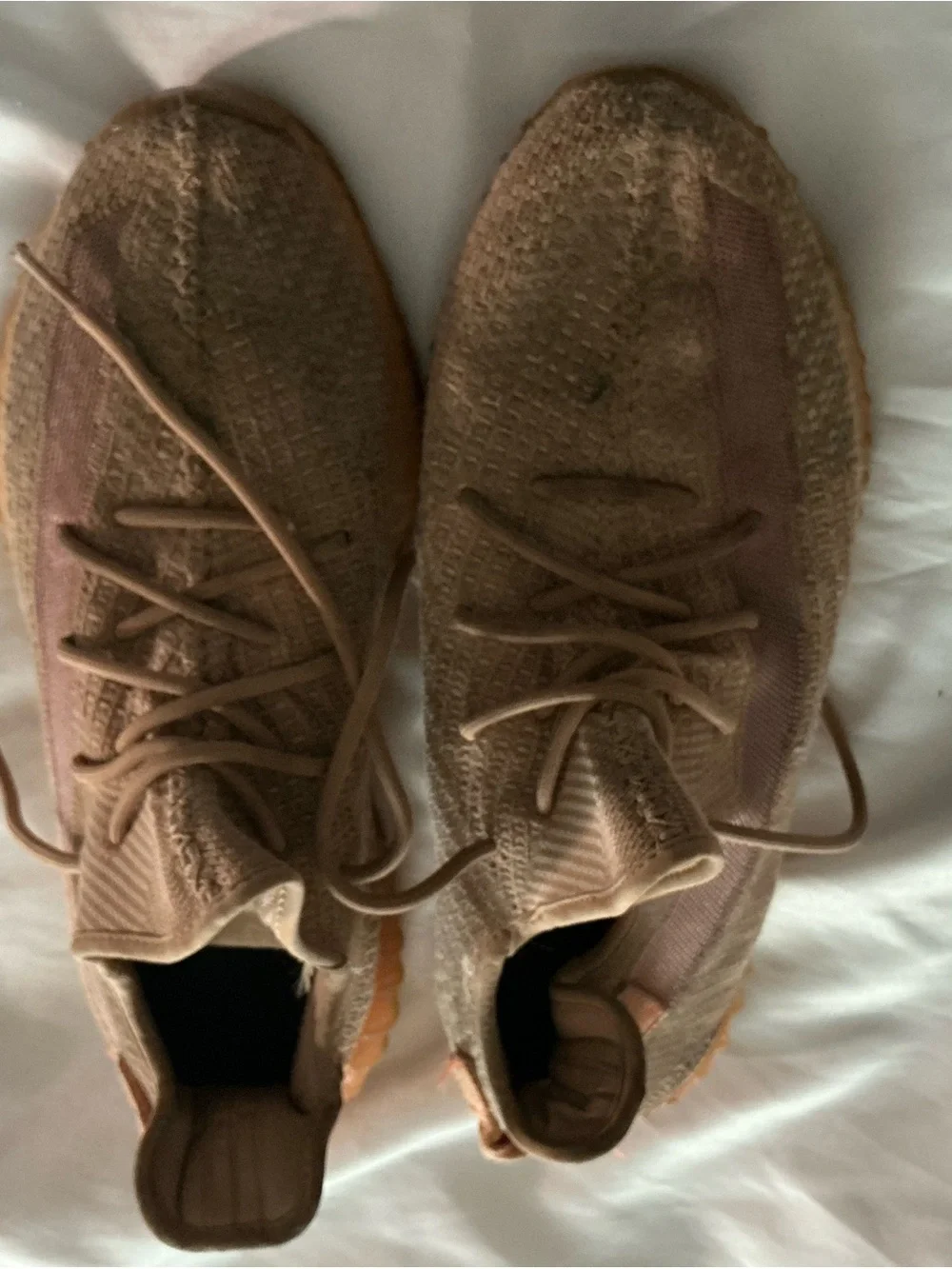 adidas Men’s Knit Lace-Up Sneakers in Brown